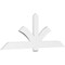 Ekena Millwork Redmond Architectural Grade PVC Gable Bracket, 84"W x 31 1/2"H x 2"D x 6"F, 9/12 Pitch GBP084X32X0206RED00 - alternate 1